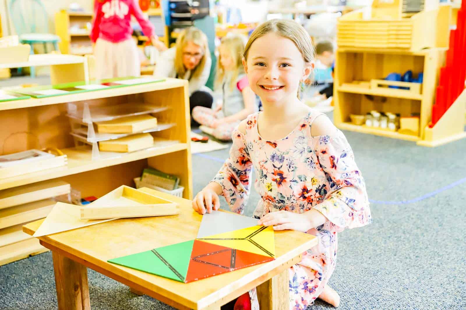 Montessori Classroom Student