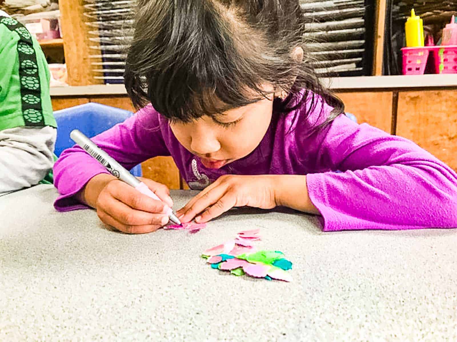 Montessori Classroom Student at Work